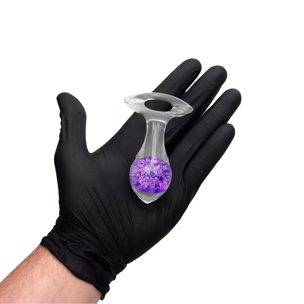Plug P 4n4l Silicone Esfera Vidro Seta (147P)