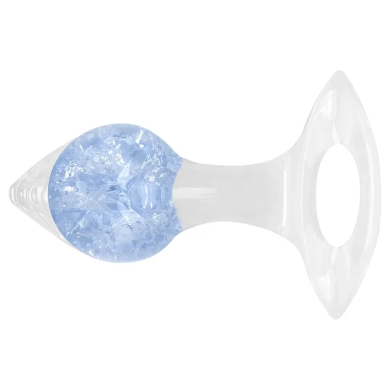 Plug P Anal Silicone Esfera Vidro Coração (PL148P)