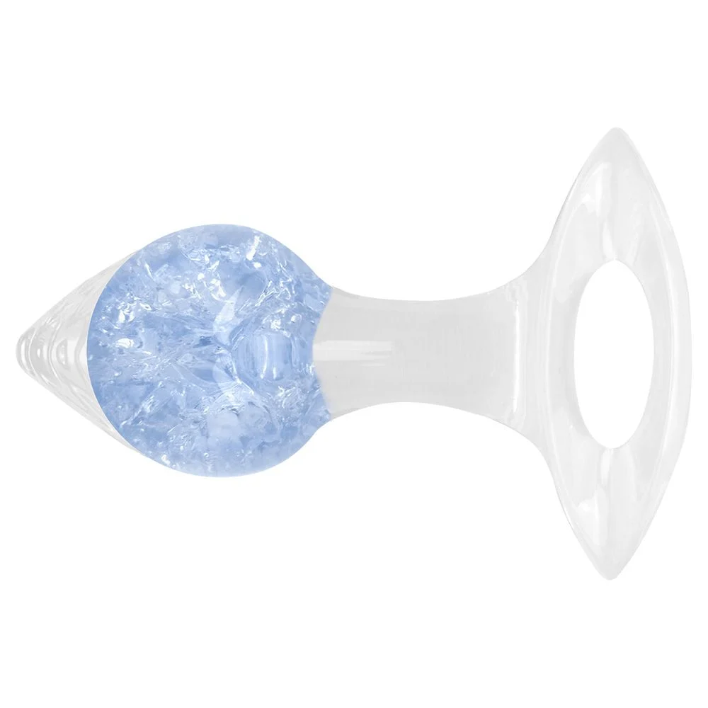 Plug P Anal Silicone Esfera Vidro Coração (PL148P) — foto 1