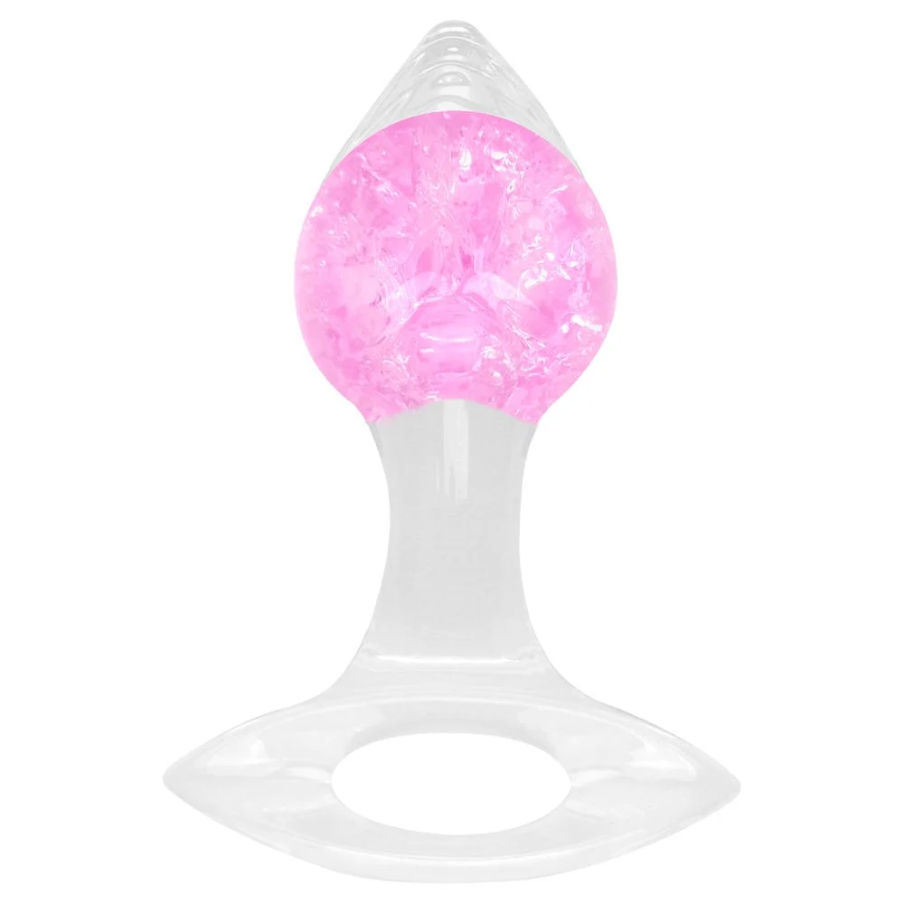 Plug P 4n4l Silicone Esfera Vidro Coração (PL148P)