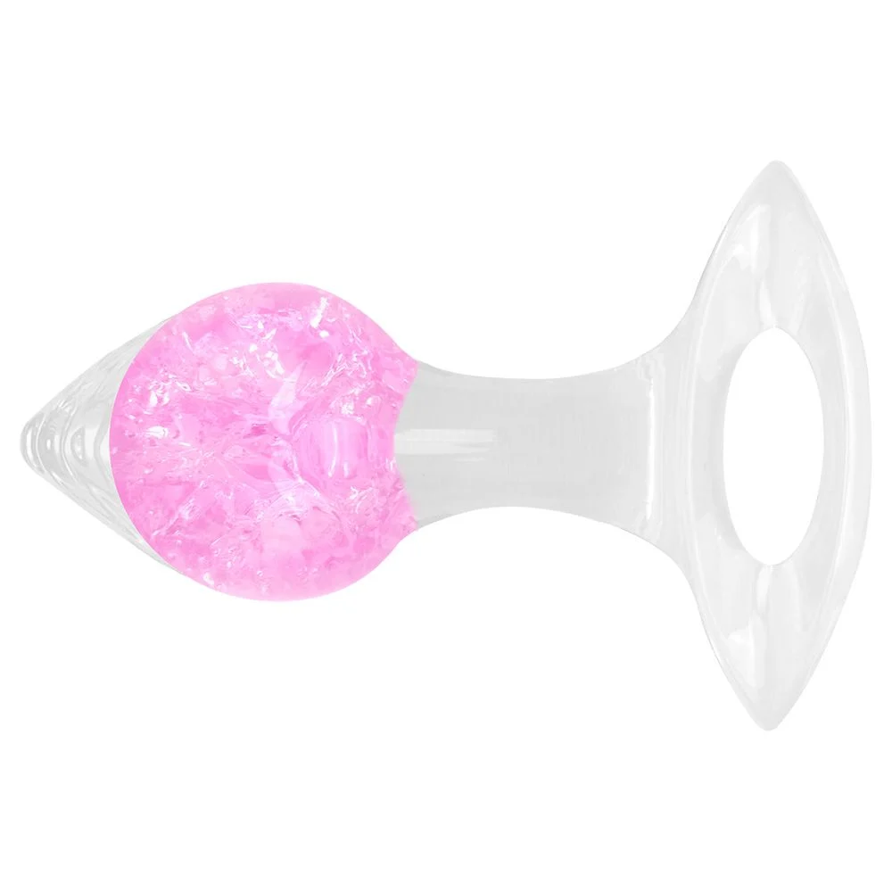 Plug P 4n4l Silicone Esfera Vidro Coração (PL148P)