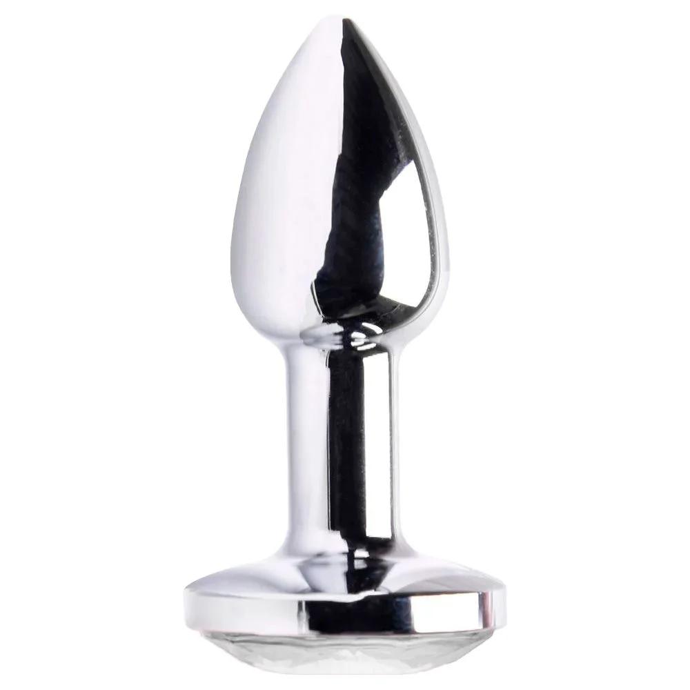 PLUG ANAL bem pequeno COM JOIA redonda tamanho – pp (PL000A) TRANSPARENTE — foto 3