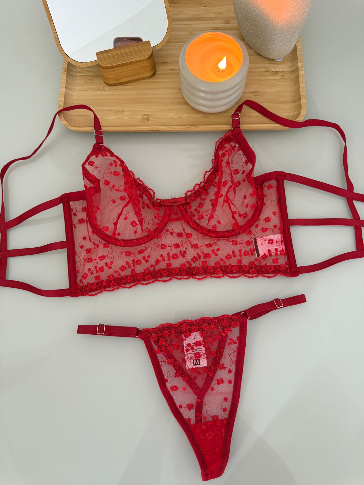 Conjunto tule borbado - tamanho P — foto 5