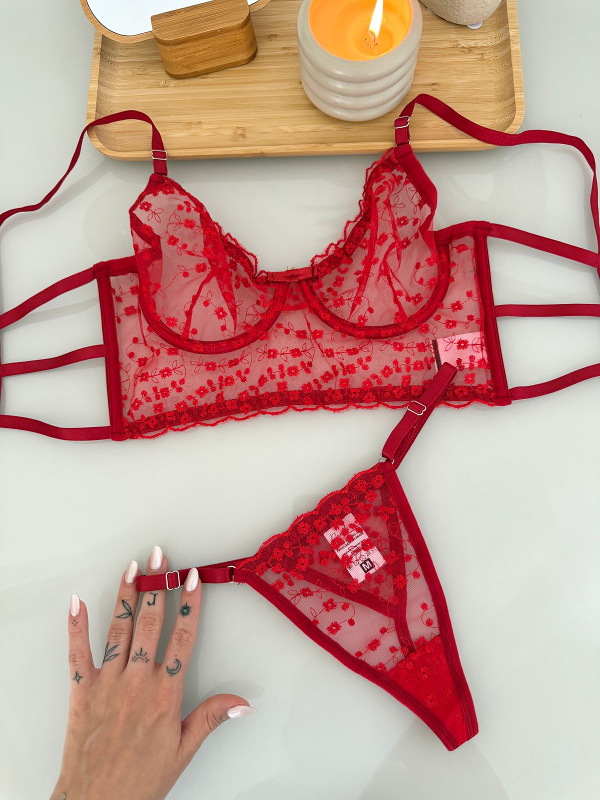Conjunto tule borbado - tamanho P — foto 1