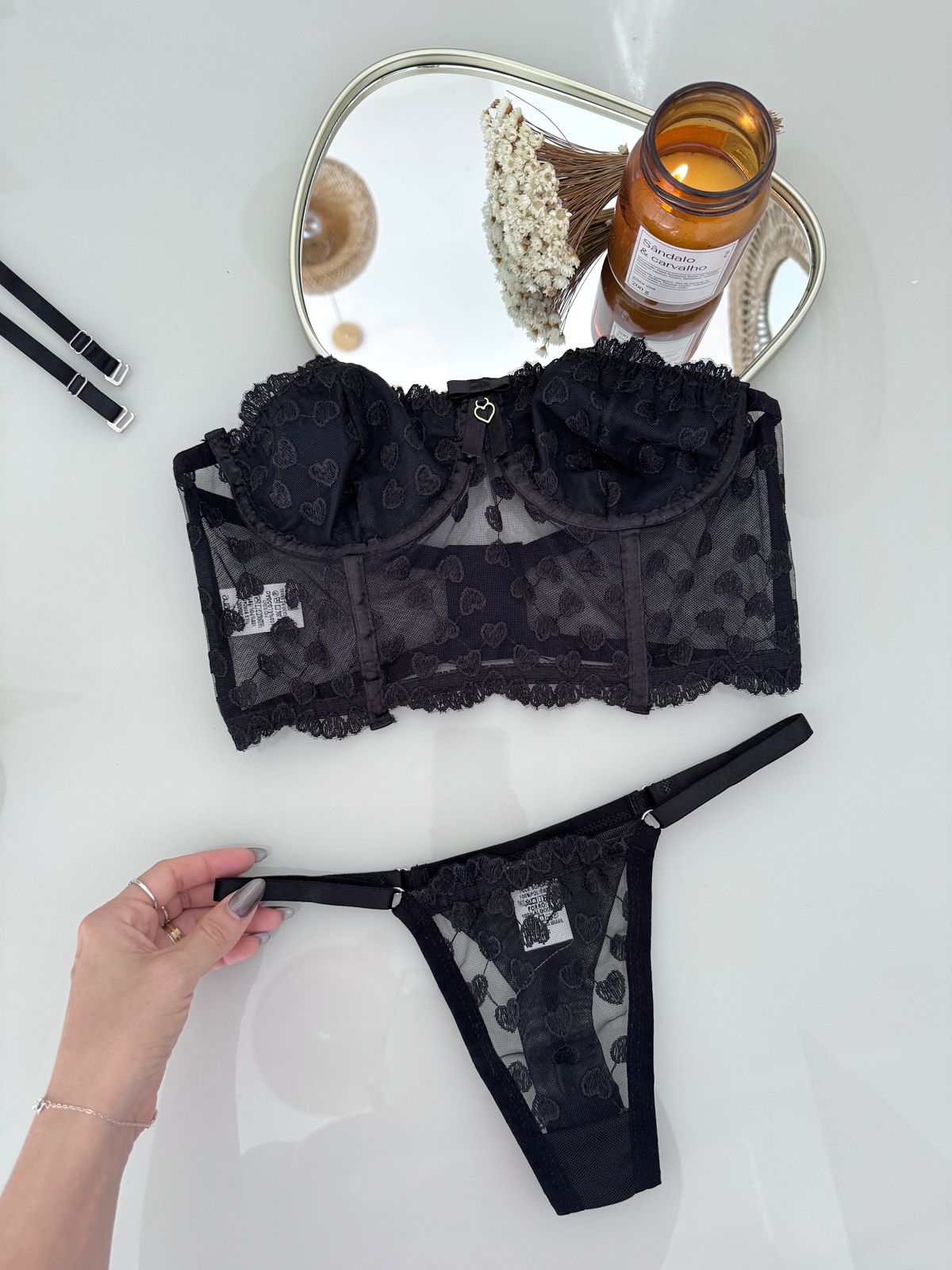 Conjunto Preto (tamanho G) — foto 1