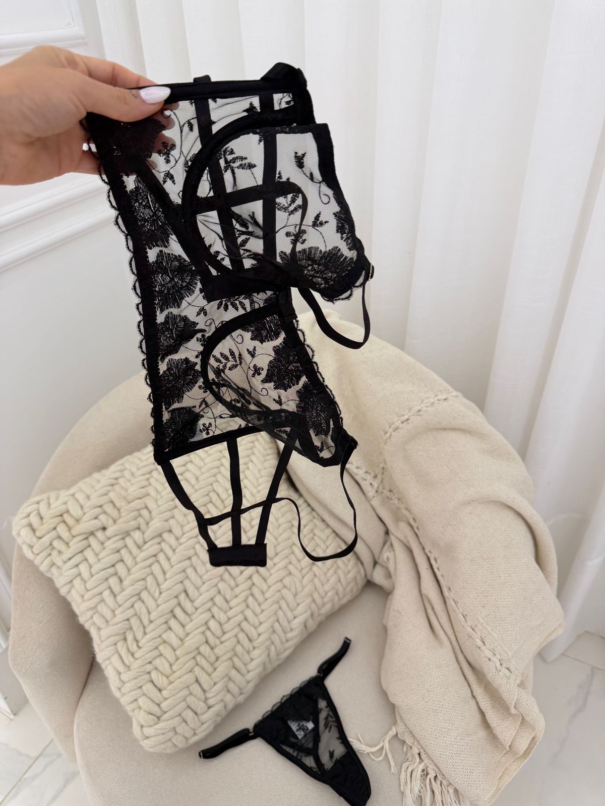 Conjunto tule borbado - tamanho P