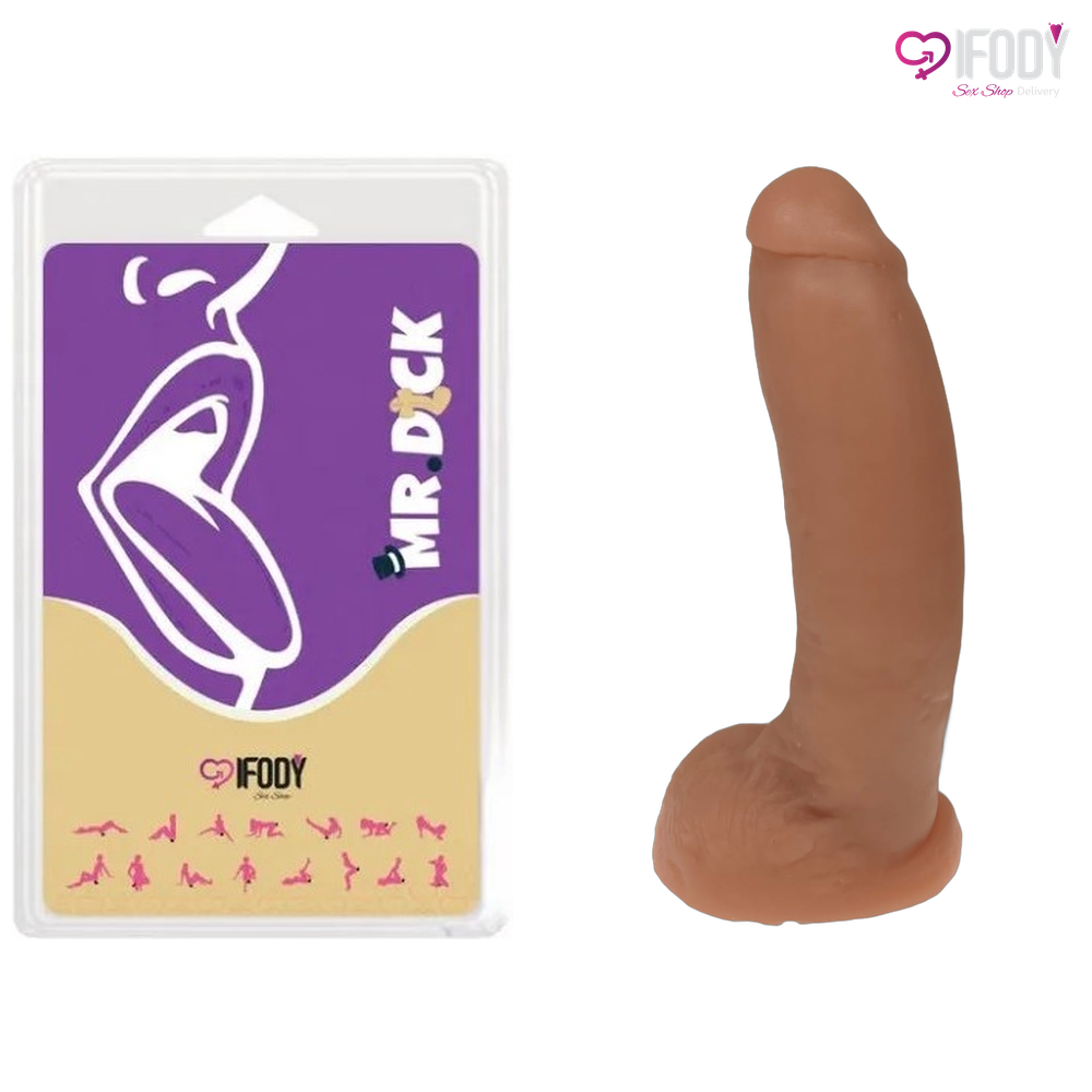 Pênis de Borracha 17x4cm - Maciça - Mr. Dick — foto 1