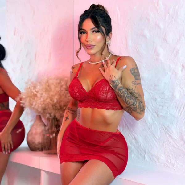Conjunto Vanessa - vermelho - P
