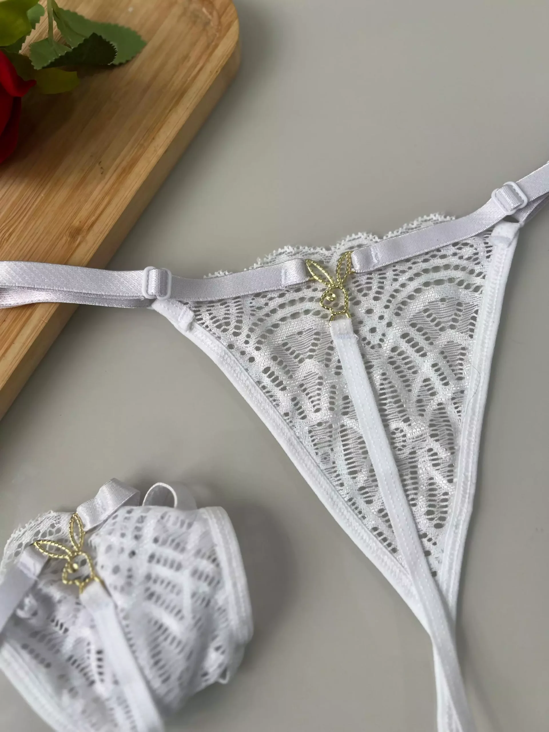 Calcinha PlayBoy - Branco — foto 1