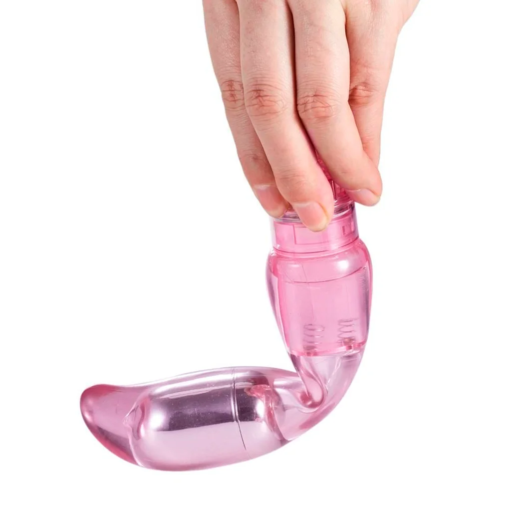 Vibrador Flexível Ponta Curvada em Silicone Jelly (LB0018) Pilha — foto 4