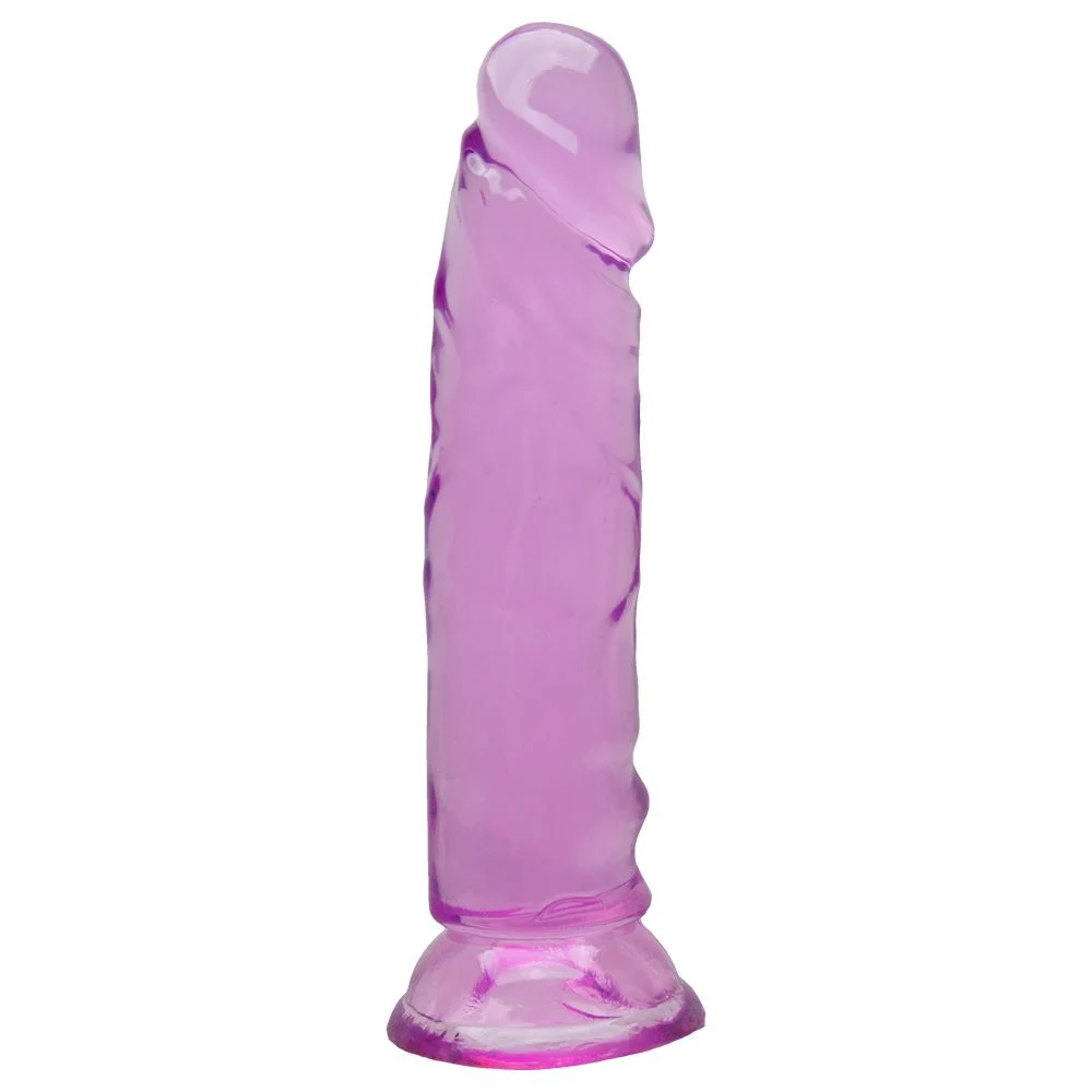 Pênis Realístico Transparente 14,8 X 3Cm (8226) roxo — foto 4