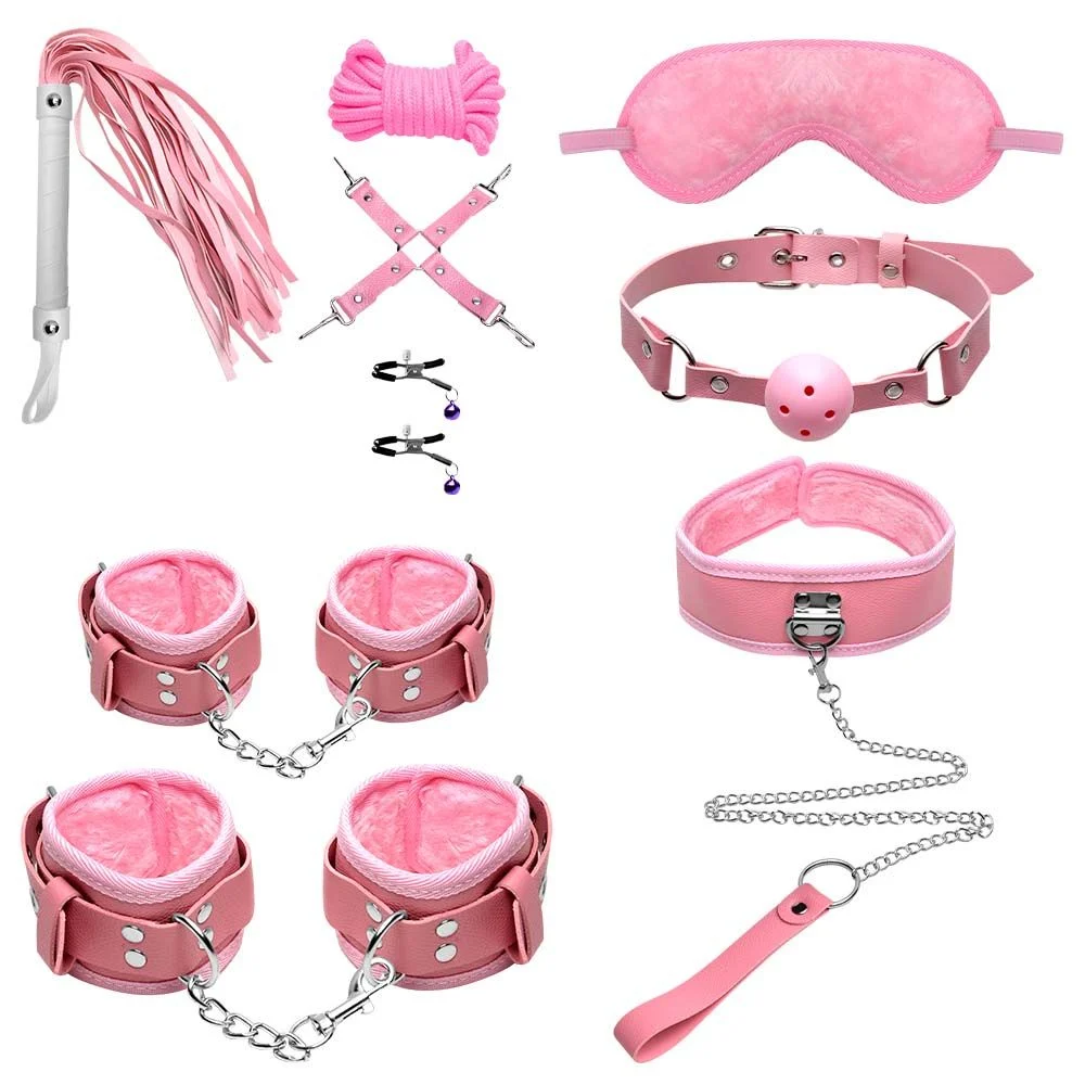 Kit Fetiche Bondage Sado Rosa (7500) — foto 1