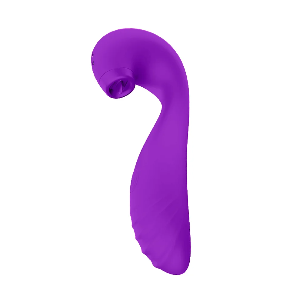 Vibrador Penetrável com Pulsador e Língua (DB010) recarregável — foto 2