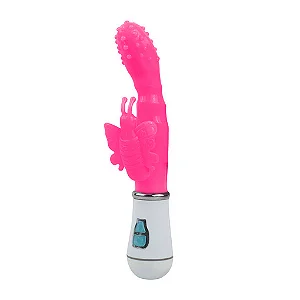 Vibrador Butterfly com Estimulador (57R)  Recarregável