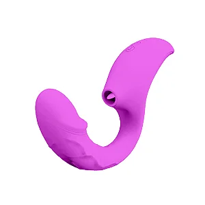 Vibrador com Penetração e Língua Estimuladora de Clitóris (ZDB-2231) recarregável — foto 1