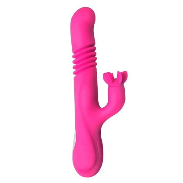 Vibrador Vai e Vem com Aquecimento e Estimulador de Clitóris Recarregável