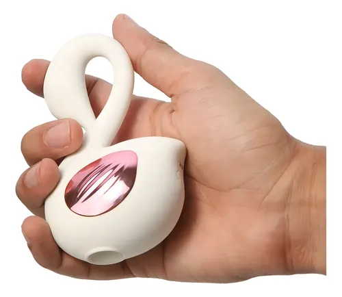 Vibrador Cisne com pulsador de Clitóris (HB2015) recarregável — foto 2