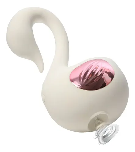 Vibrador Cisne com pulsador de Clitóris (HB2015) recarregável — foto 1