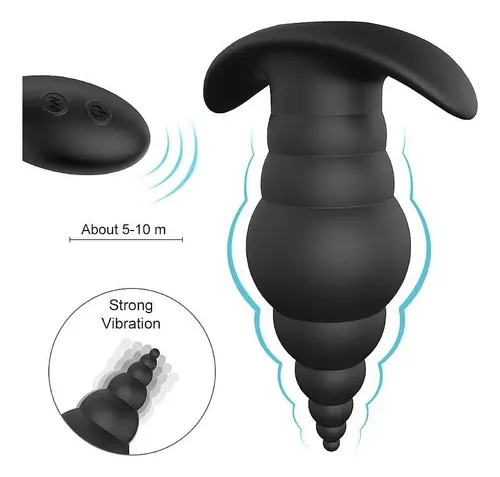 Plug Anal Vibratório Bullet com Controle (S117-2) recarregável — foto 1