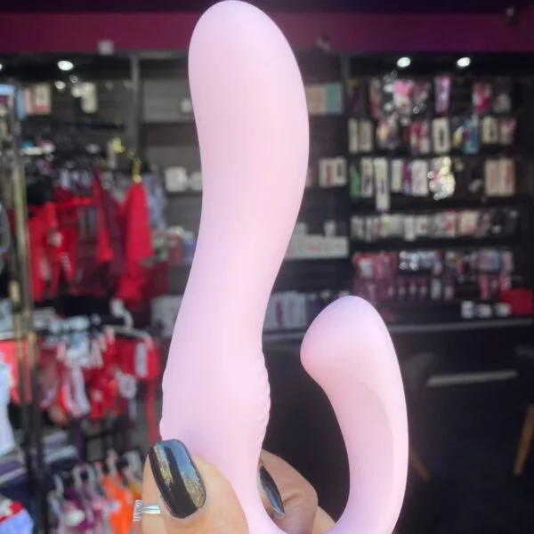 VIBRADOR Strapless COM DOIS MOTORES E 10 MODOS DE VIBRAÇÃO (8318)