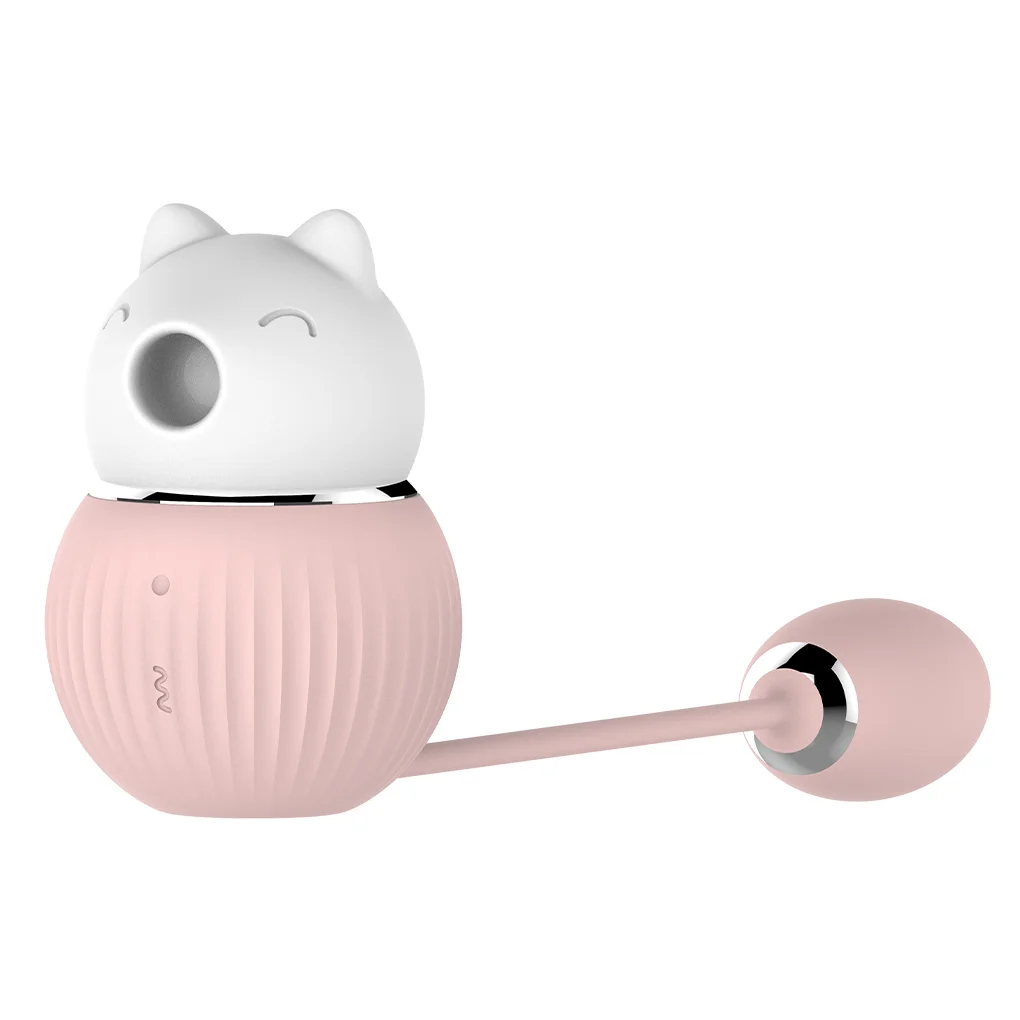 Pulsador de Clitóris em Formato de Gatinho com Bullet Vibratório (XL-2213) recarregável — foto 1