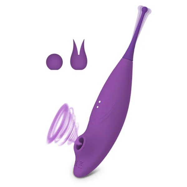 Pulsador e Vibrador de Clitóris (Wood) recarregavel