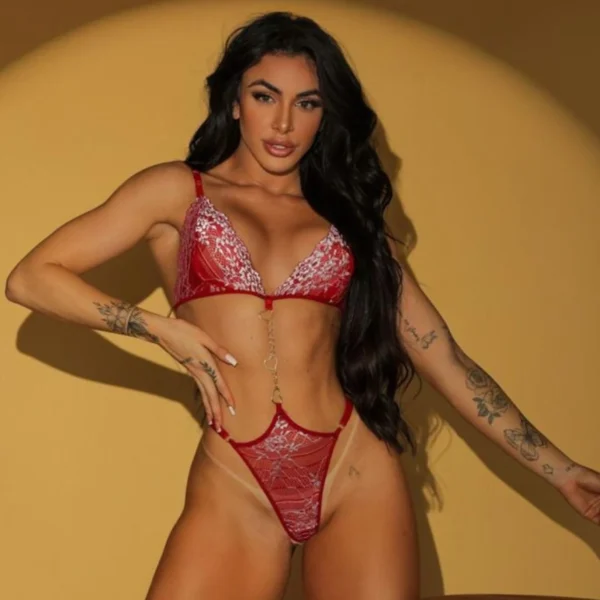 Body Malandrinha Em Renda