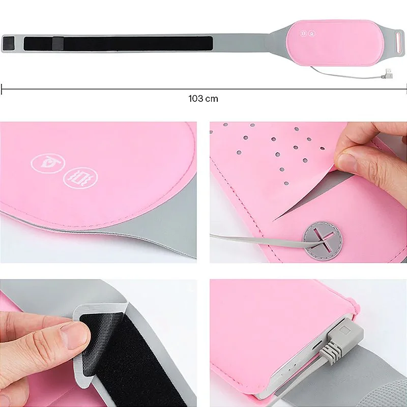 Vibrador com Aquecimento para Alívio Menstrual com 2 Saquinhos de Artemísia (LB7049-1) — foto 3