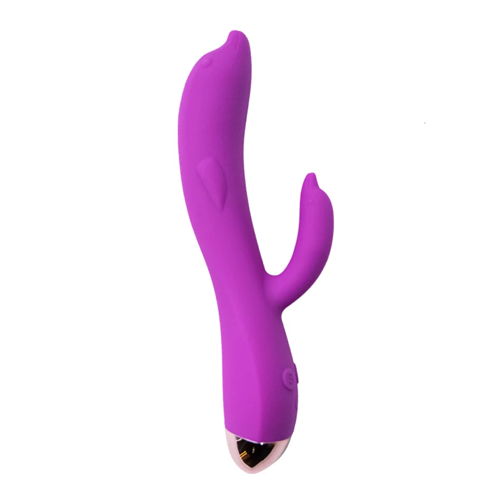Vibrador Formato de Golfinho com Estimulador de Clitóris (LB6051)  recarregavel — foto 1