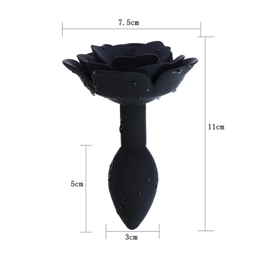 Plug Anal em Silicone com Formato de Flor (DB019) Tamanho P — foto 7