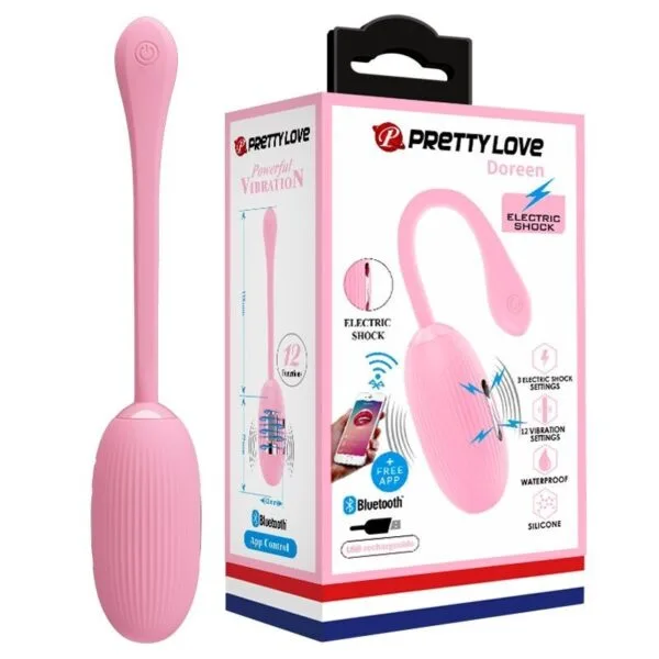 Vibrador Bullet Doreen com Aplicativo - Pretty Love (BI-609HP) recarregável