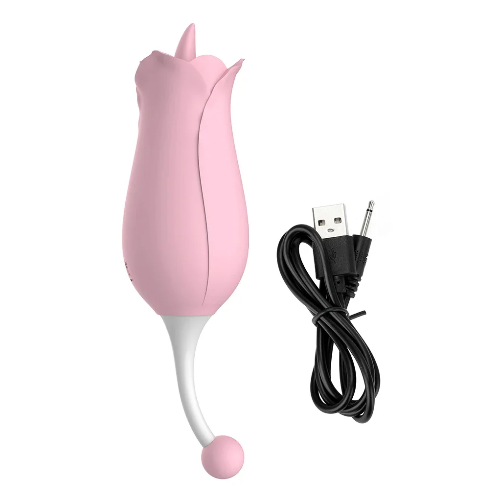 Vibrador Dora com Língua e Formato de Rosa (3801) recarregavel — foto 3