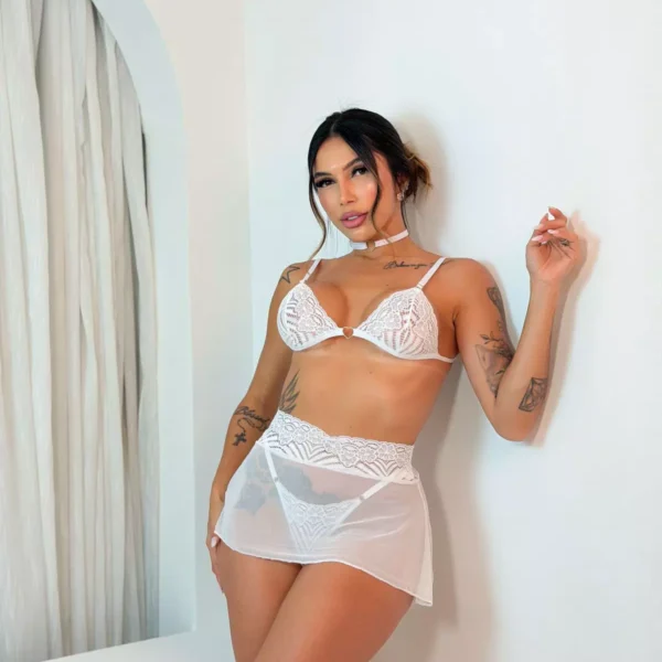 Conjunto Pandora - Branco - P