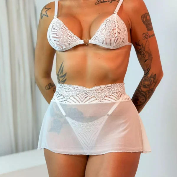 Conjunto Pandora - Branco - M