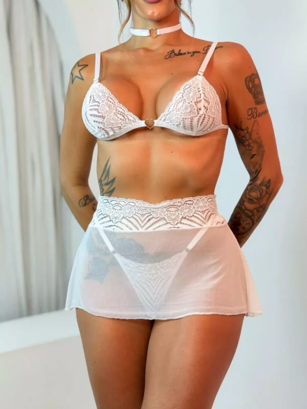 Conjunto Pandora - Branco - M