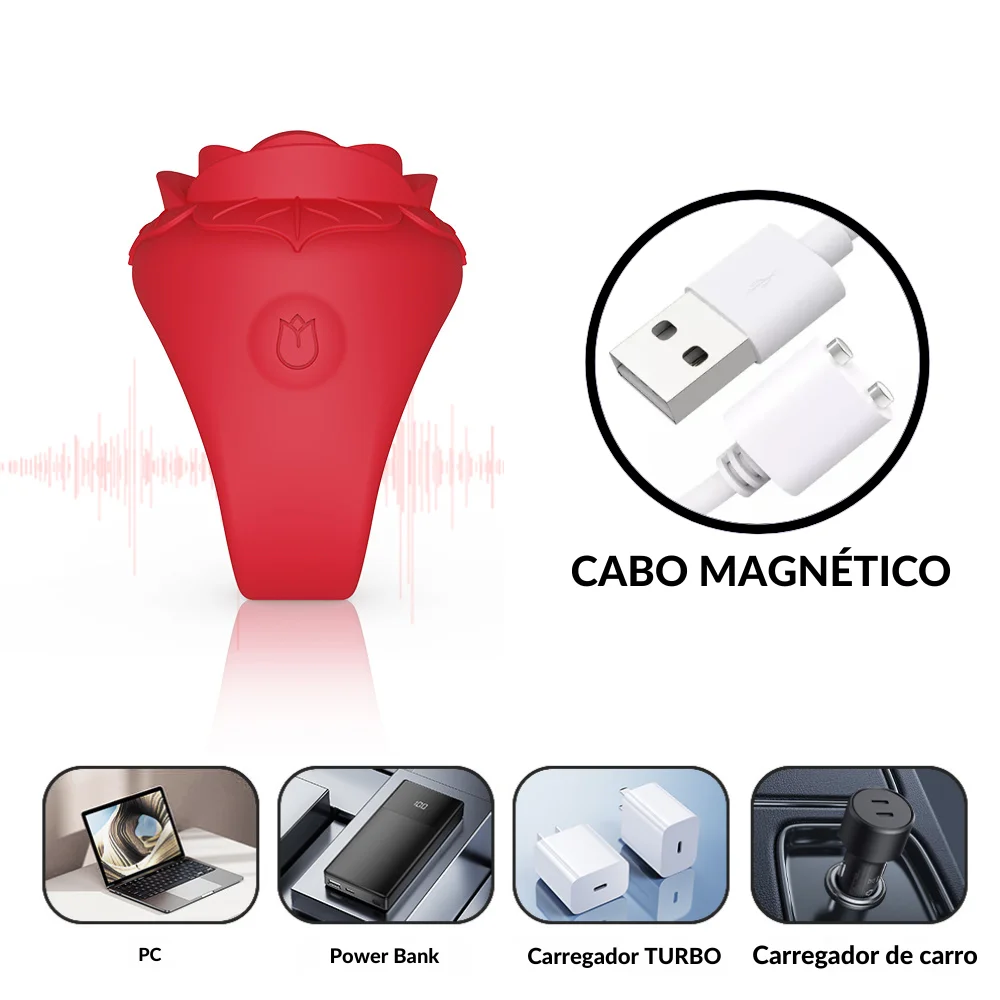 Mini vibrador anel em formato de rosa (2359) — foto 5