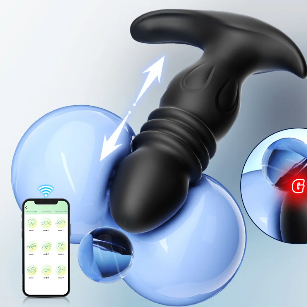 Plug anal vibratório por aplicativo em silicone (6316) — foto 3
