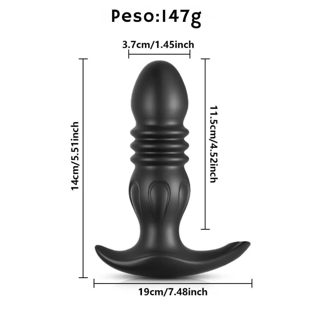Plug anal vibratório por aplicativo em silicone (6316) — foto 2