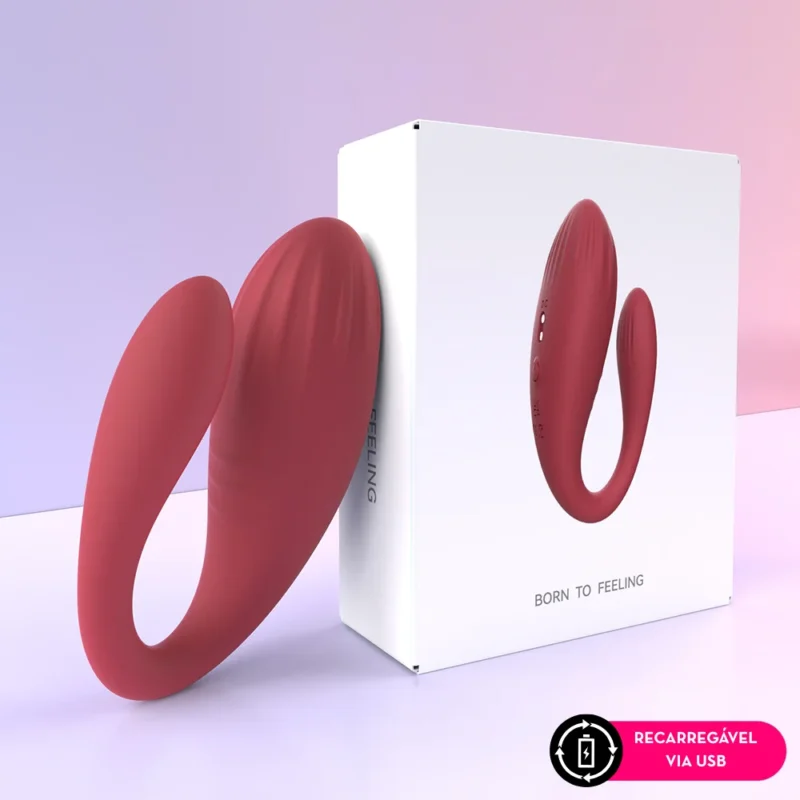 Vibrador de casal por aplicativo MLPP3308) recarregável