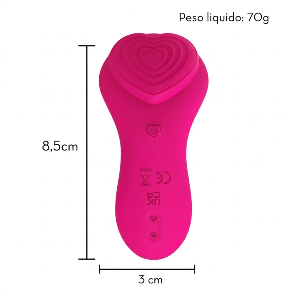 Vibrador de calcinha por aplicativo e controle remoto (3088) — foto 3