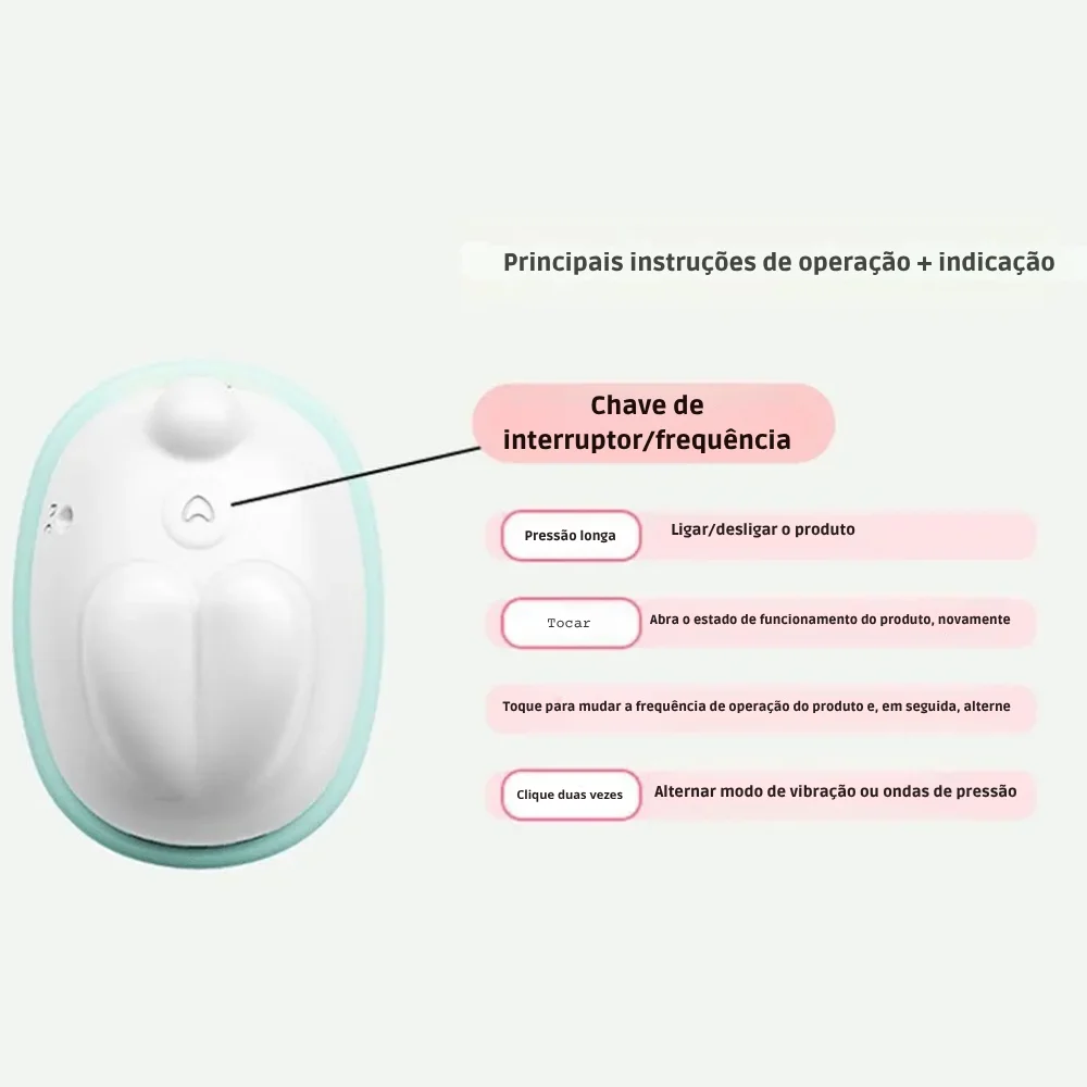 Vibrador em formato de coelho com pulsação (2089) recarregável — foto 2