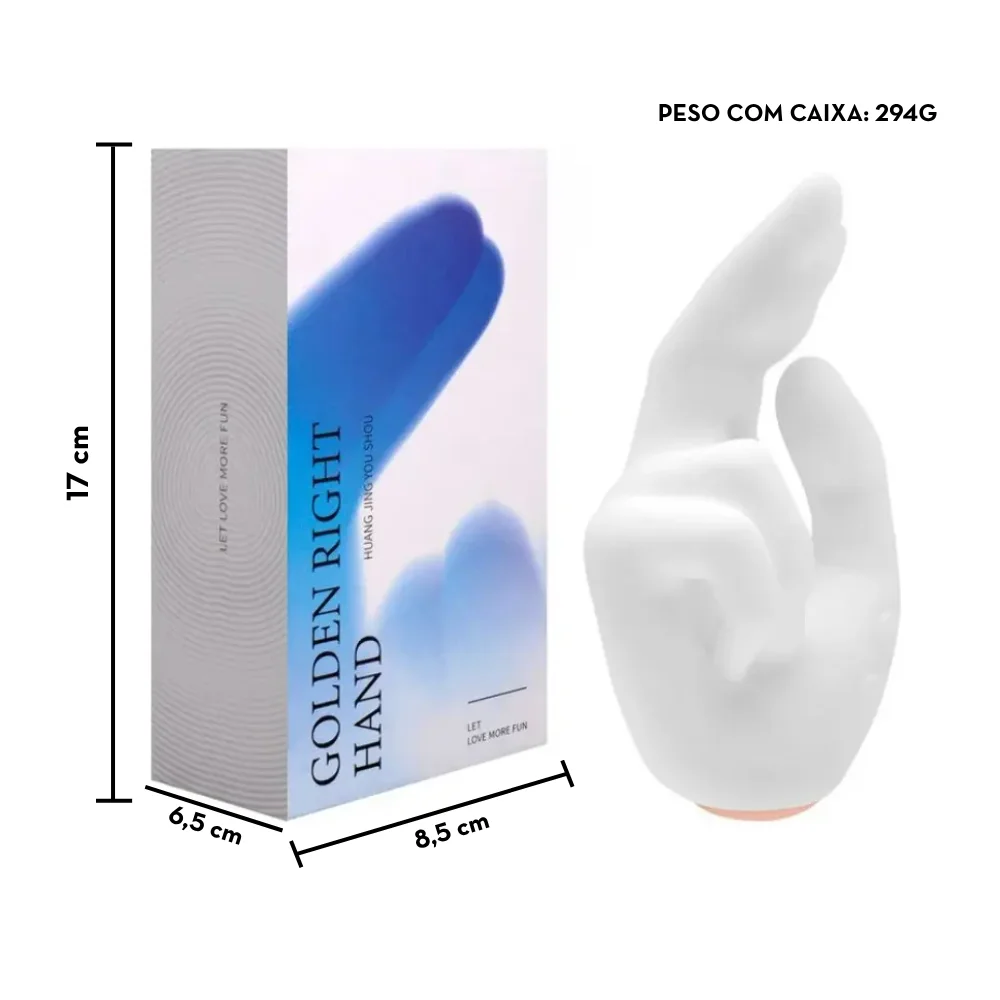 Vibrador premium em formato de mão com vai e vem e aquecimento (8275) recarregável — foto 10