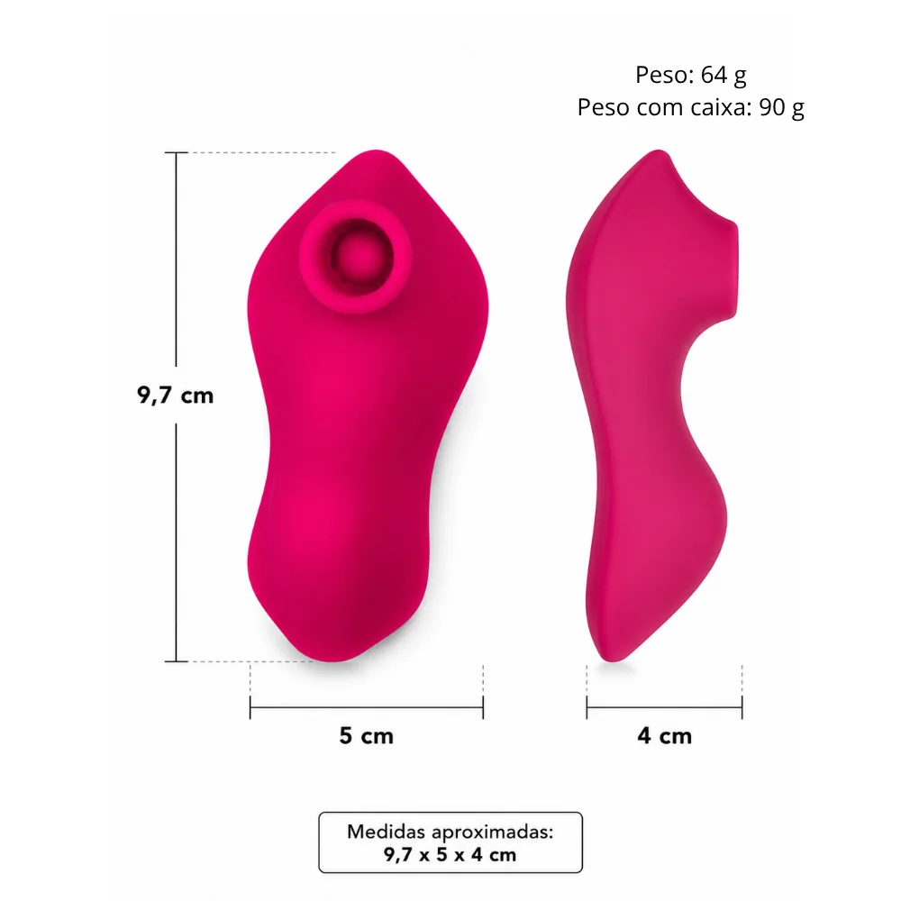 Vibrador de calcinha com pulsação por aplicativo (3058) recarregável — foto 3