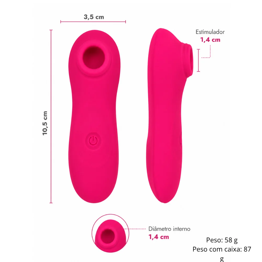 Vibrador de Clitóris com Pulsação (2138) Recarregável — foto 5