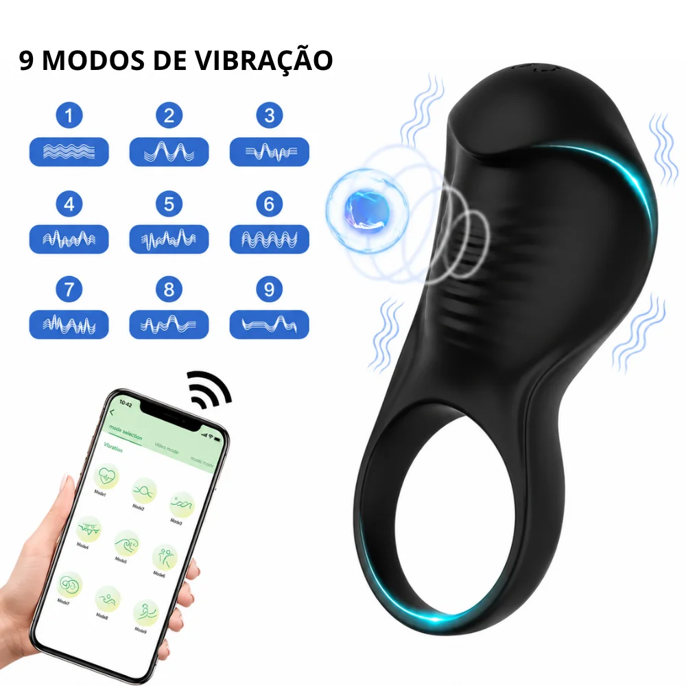 Anel peniano por aplicativo (2622) recarregável — foto 1