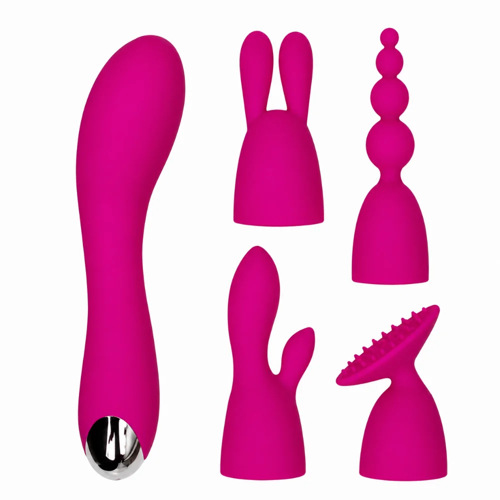 Vibrador multifunções com 4 ponteiras (2854) recarregável — foto 3