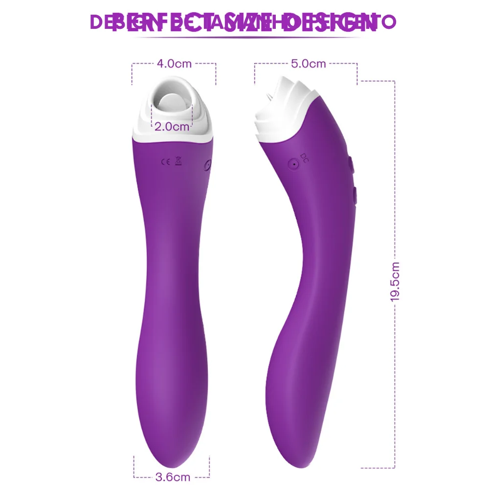 Vibrador com lingua e estimulo no ponto g (2218) recarregável — foto 6