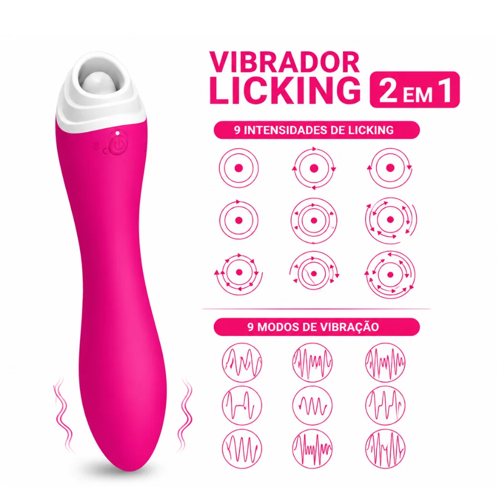 Vibrador com lingua e estimulo no ponto g (2218) recarregável — foto 7