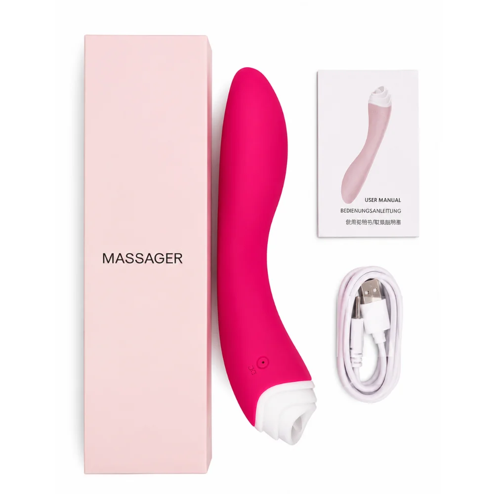 Vibrador com lingua e estimulo no ponto g (2218) recarregável — foto 3
