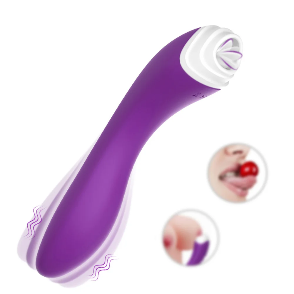 Vibrador com lingua e estimulo no ponto g (2218) recarregável — foto 1
